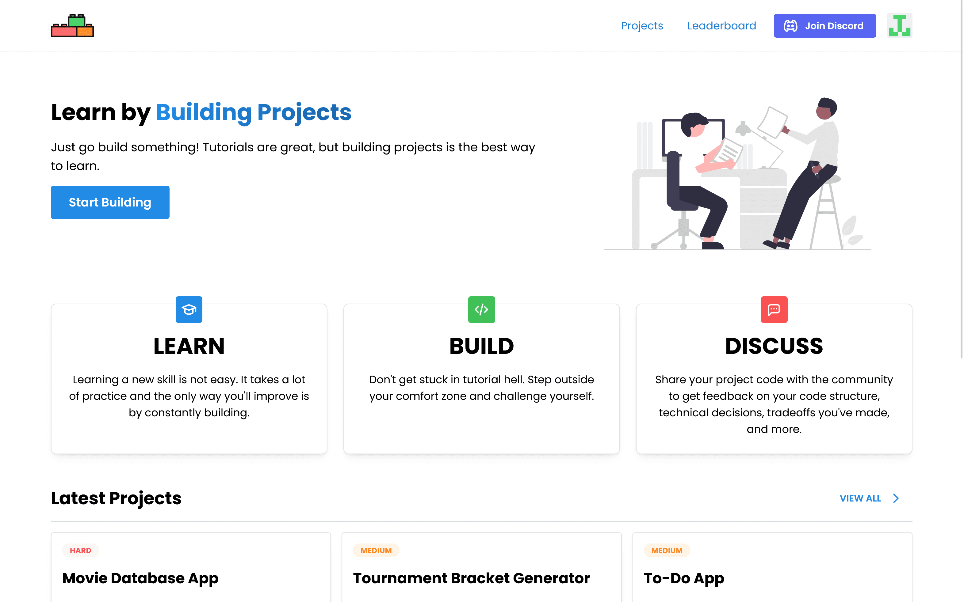 Build Something project page